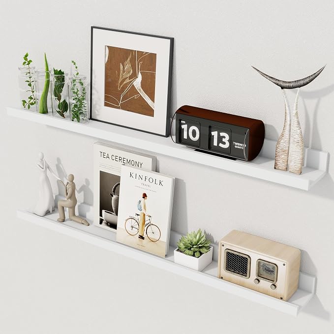 Axeman 30 Inch White Floating Shelves by Axeman