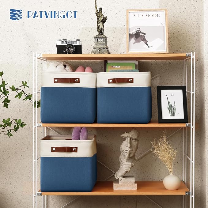 Foldable Storage Cubes 11x11 Inch, Collapsible Storage Basket - Image 8