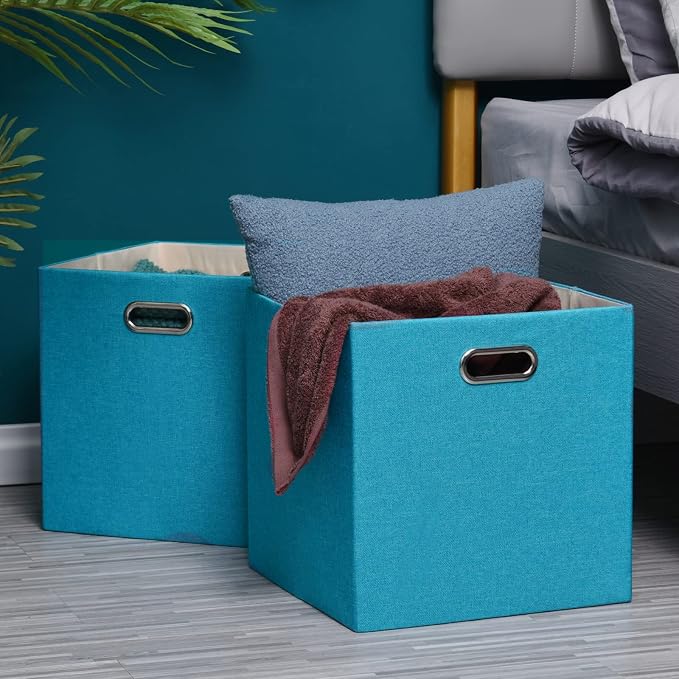 Cube Storage Bins 13×13 Linen Foldable Box - Image 6