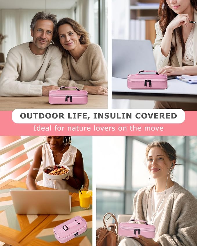 Insulin Vial Cooler Travel Case TSA Approved 300g Reusable Ice Brick Insulin - Image 7