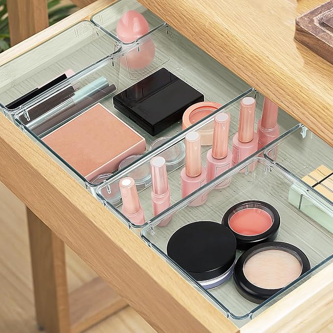10 PCS Drawer Organizer Set, 4 Varied Size Bathroom and kitchen Drawer cabinet - Image 5