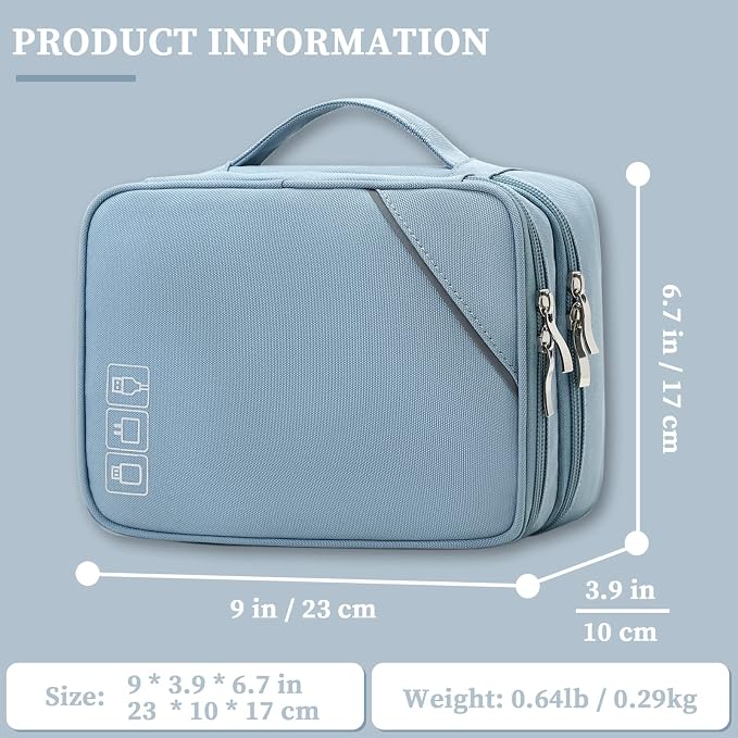 Lanola Electronic Accessories Case, Electronics Travel Organizer, Portable - Image 2