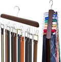 Umo Lorenzo Premium Wooden Tie and Belt Hanger by UMOLORENZO