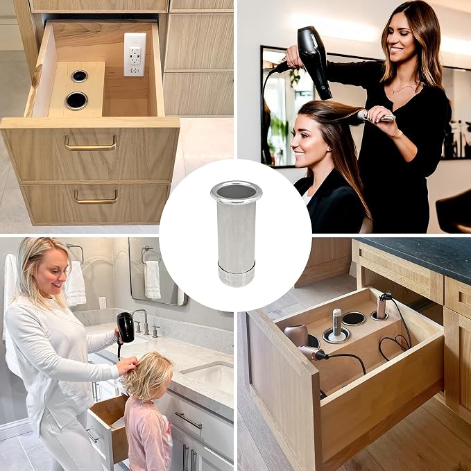 Docking Drawer 2.0" Canister for Hot Tools, Hair Dryer, Curling Iron, and Flat - Image 7