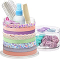 STORi Bella Stackable Clear Plastic Hair Accessory Organizer Set | Round by STORi