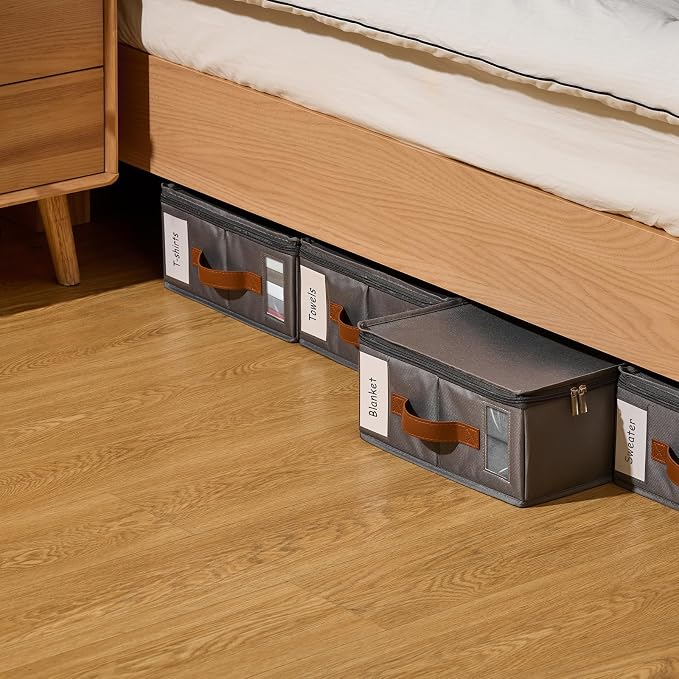 6pack Bed Sheet Organizer, Foldable Linen Closet Organizers and Storage - Image 8