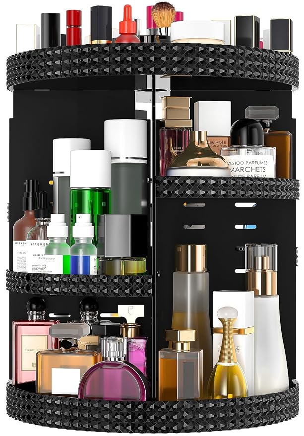 360 Degree Rotating Makeup Organizer by HEMTROY