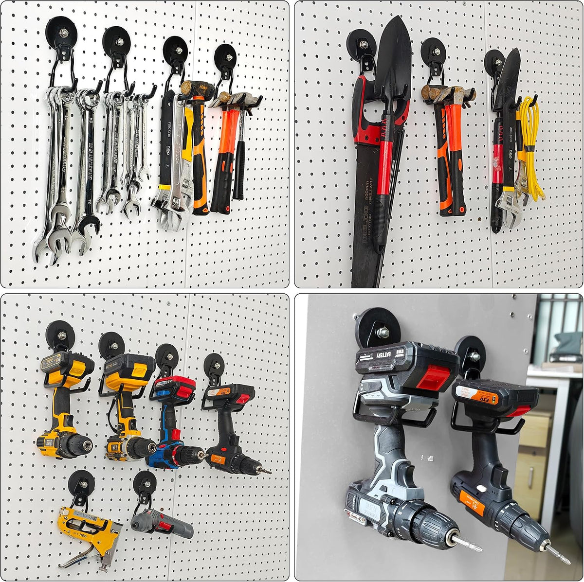 3-H Heavy Duty Magnetic Garage Hooks, 50 lbs, Patented 90° Right-Angle