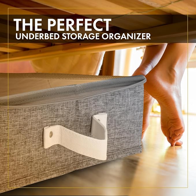HOMELUX THEORY 2pc Under Bed Storage Containers, Bedroom Under the Bed Drawer - Image 7