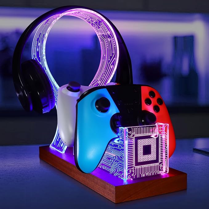 YuanDian Gamer Gifts for Teenage Boy, Desk Gaming Headset and Controller Stand by YuanDian