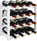 VASMIA Wine Rack, 4-Tier Bamboo Wine Racks Countertop, Sturdy and Durable Wine by VASMIA