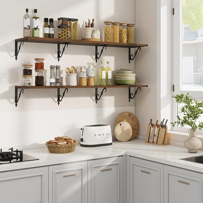 RICHFOCUS 12 Inch Deep Floating Shelves - Image 2