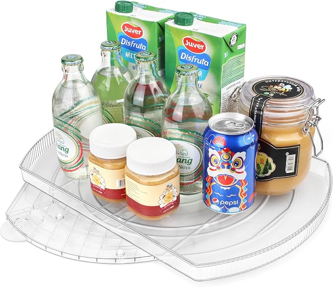 FIRJOY Lazy Susan Turntable for Refrigerator, Square Turntable Organizer for - Image 9
