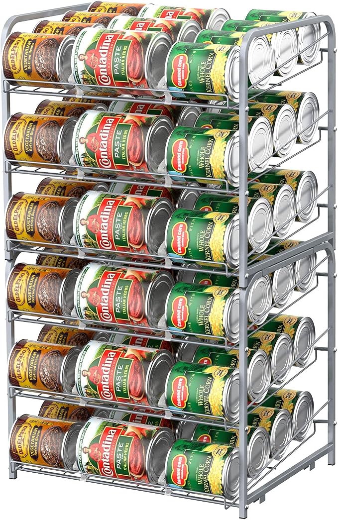 BTY Can Organizer for Pantry Stackable 2 Pack, Can Storage Organizer Rack - Image 3