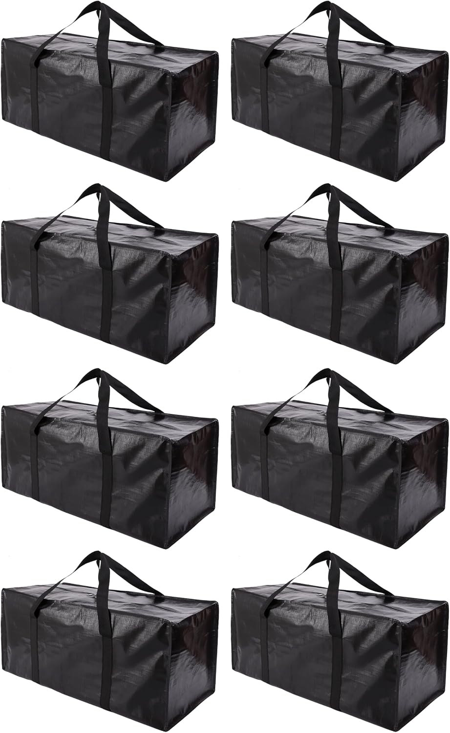 Extra Large Moving Bags with Zippers & Carrying Handles, Heavy-Duty