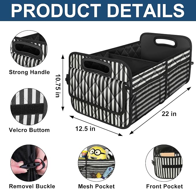 Deosk Car Trunk Organizer for SUVs, Cars and Trucks - Image 3