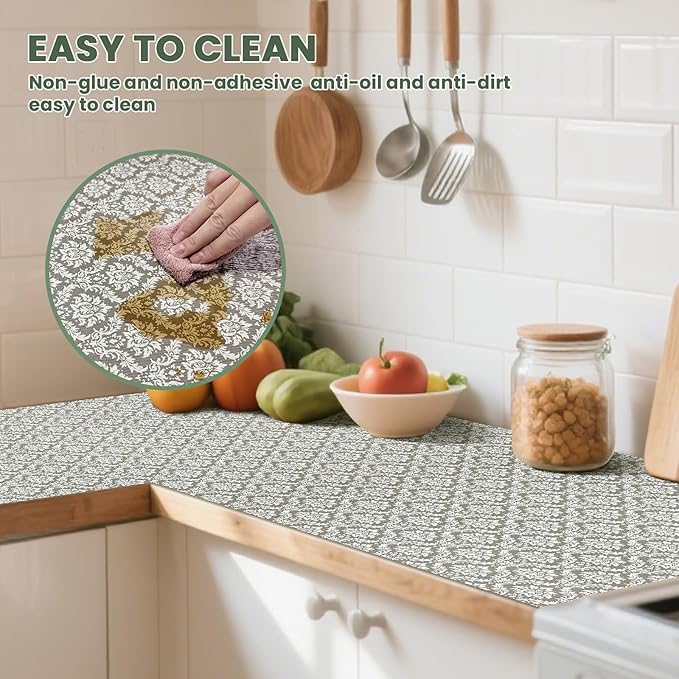 Drawer Liner and Shelf Liner for Kitchen Cabinet Liner Non-Adhesive Non-Slip - Image 7