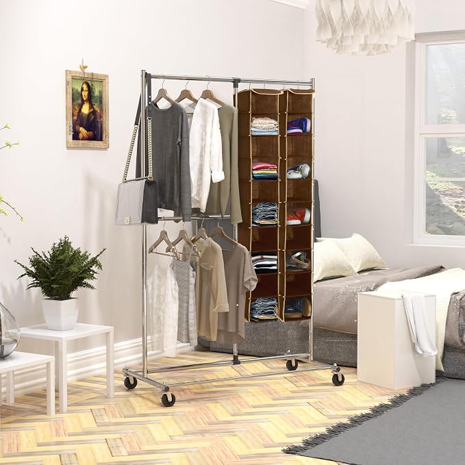 Simple Houseware 10 Shelves Hanging Shoes Organizer Holder - Image 4