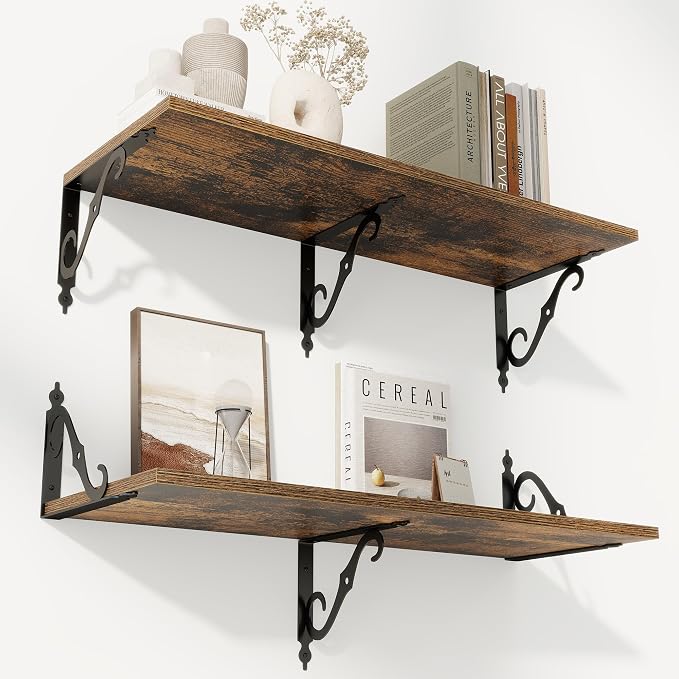 RICHFOCUS 12 Inch Deep Floating Shelves by Unknown