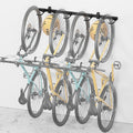 monTEK Enhanced Bike Storage Rack, Adjustable 4-Bike and 2-Helmet Hangers by monTEK