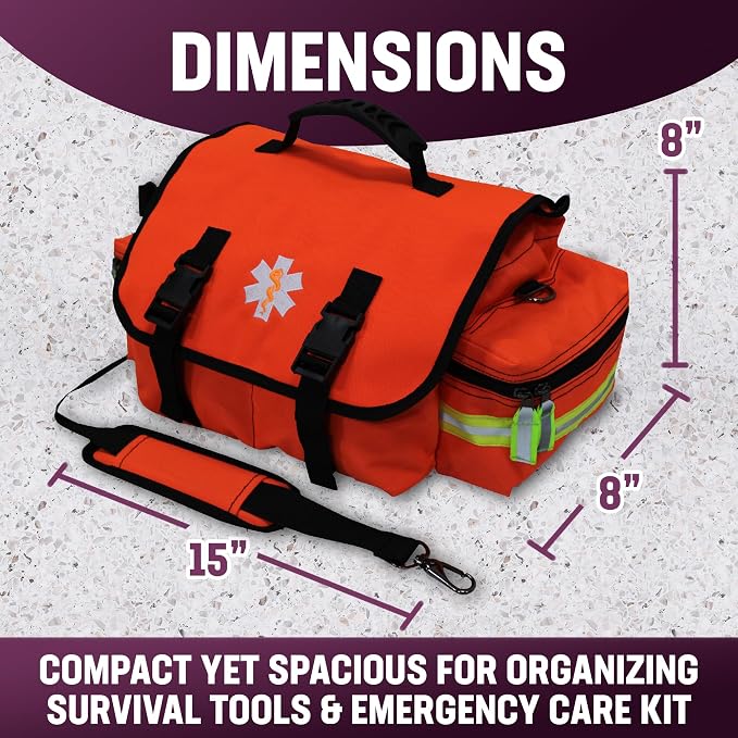 Kemp USA EMT First Responder Trauma Bag, First Aid & Survival Gear - Image 3