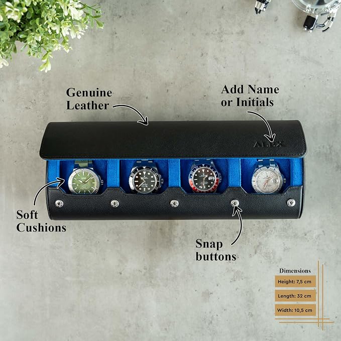 DailyWatch | Personalized Watch Roll Travel Case - Image 3