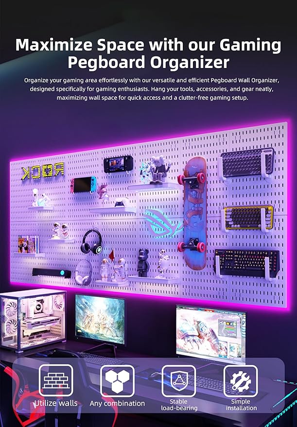 Wall Organizer Peg Board - Image 4