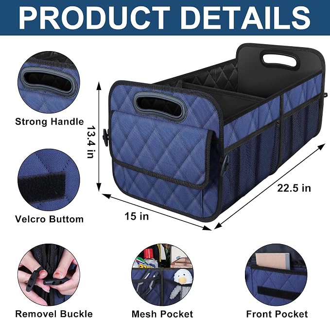 Deosk Car Trunk Organizer for SUV, Car Organizers and Storage - Image 5