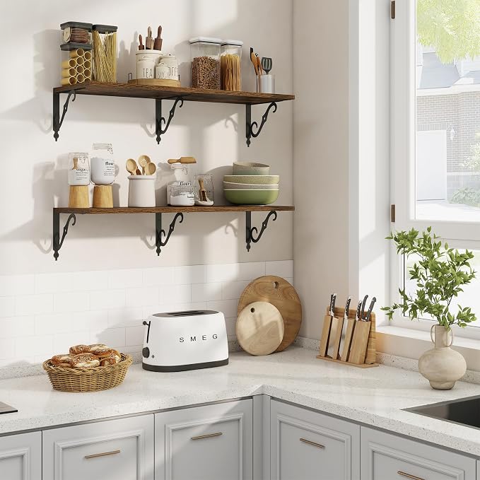 RICHFOCUS 12 Inch Deep Floating Shelves - Image 2