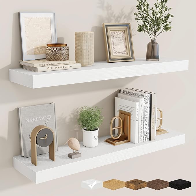 fuqing Floating Shelves for Wall, Wall Mounted Wood Floating Shelf by Fuqing