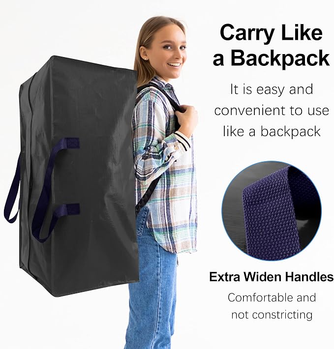 Heavy Duty Extra Large Moving Bags W/Backpack Straps - Image 4