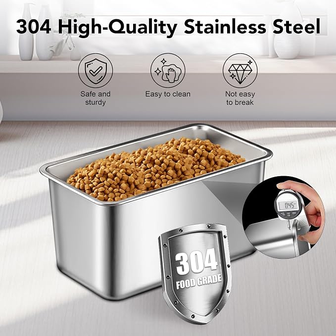 Dog Food Storage Container Stainless Steel - Image 4