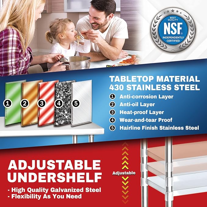 DuraSteel 30x72 NSF Stainless Steel Cart - Image 3
