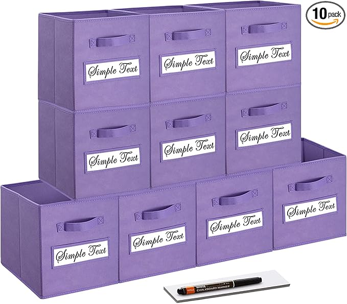 artsdi 11 Inch Storage Cube, Storage bin, cube storage Foldable Fabric Cube by Artsdi
