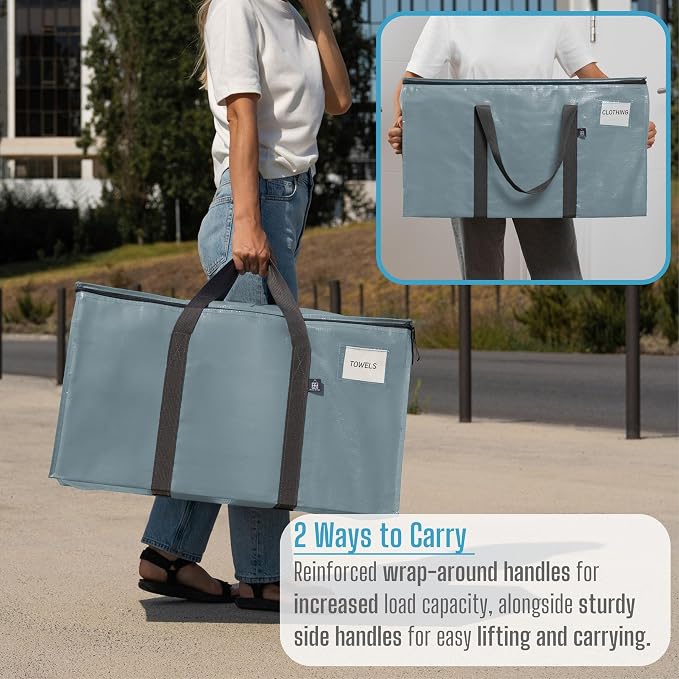 VENO 8 Pack Moving Bags, Upgraded Heavy Duty, Moving Boxes Alternative - Image 7