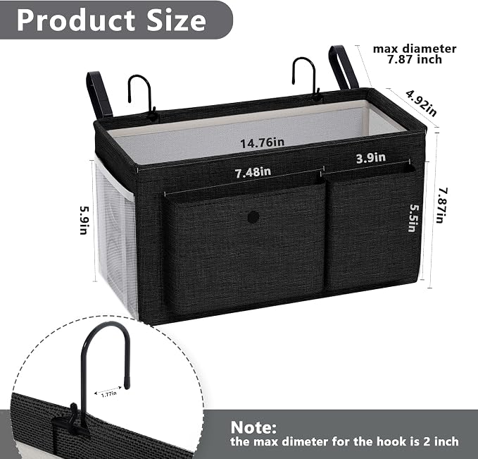 Bedside Caddy Bedside Organizer - Image 3