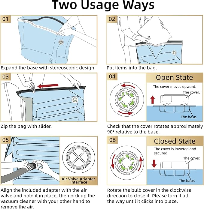 TAILI Vacuum Storage Bags 4 Pack, Extra Large Cube, Supe Jumbo Vacuum Seal Bags - Image 5