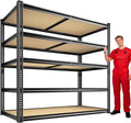 40" W Garage Shelving 2250LBS Storage Shelves Adjustable Metal Shelving 5 Tier by Unknown
