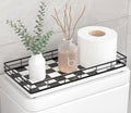 Toilet Tank Tray Organizer – Oak Wood Bathroom Counter Basket by Focusonit