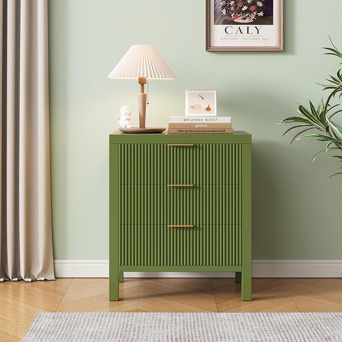 3 Drawer Dresser, Modern Wood Storage Chest of Drawers Organizer - Image 6