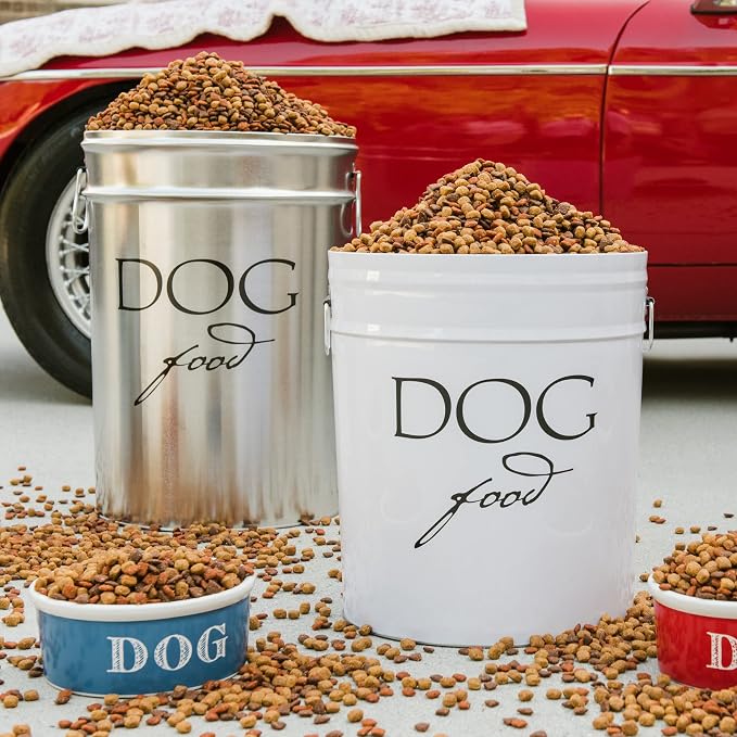 Harry Barker Pet Food Storage Collection, Classic Silver Food Storage - Image 4