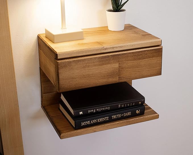 Floating Nightstand Side Accent or End Table - Image 6