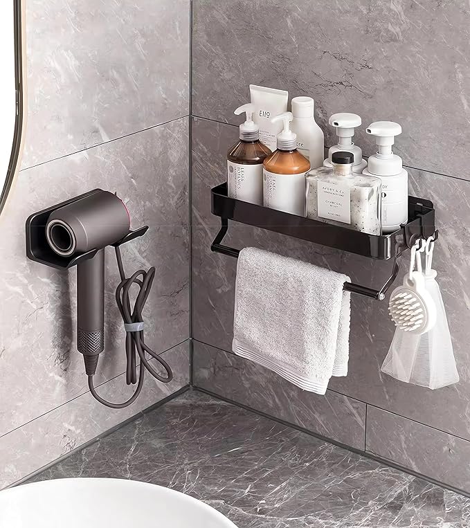 Universal Hair Dryer Holder, Blow Dryer Hanger Wall Mount - Image 2