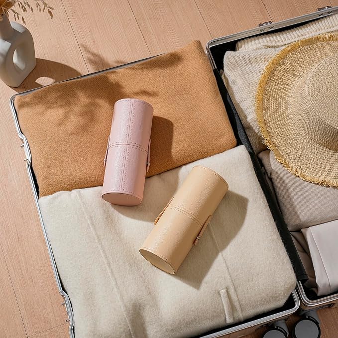 Portable Makeup Brush Holder, Waterproof PU Leather Travel Makeup Brush Case - Image 7