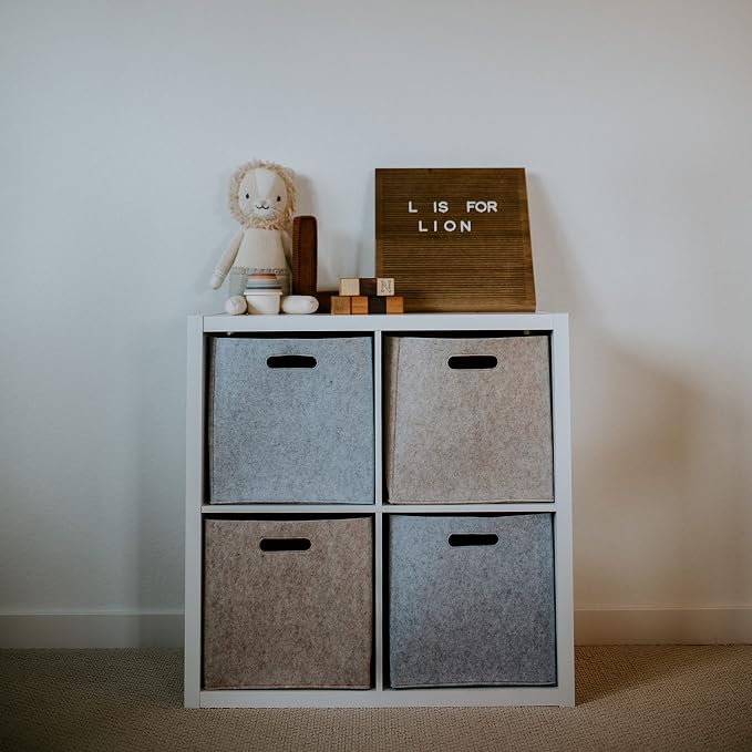 Parker Baby Felt Foldable Storage Cube - Image 9