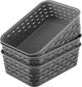 3 Pack Small Plastic Basket, Storage Bin Baskets for Organizing