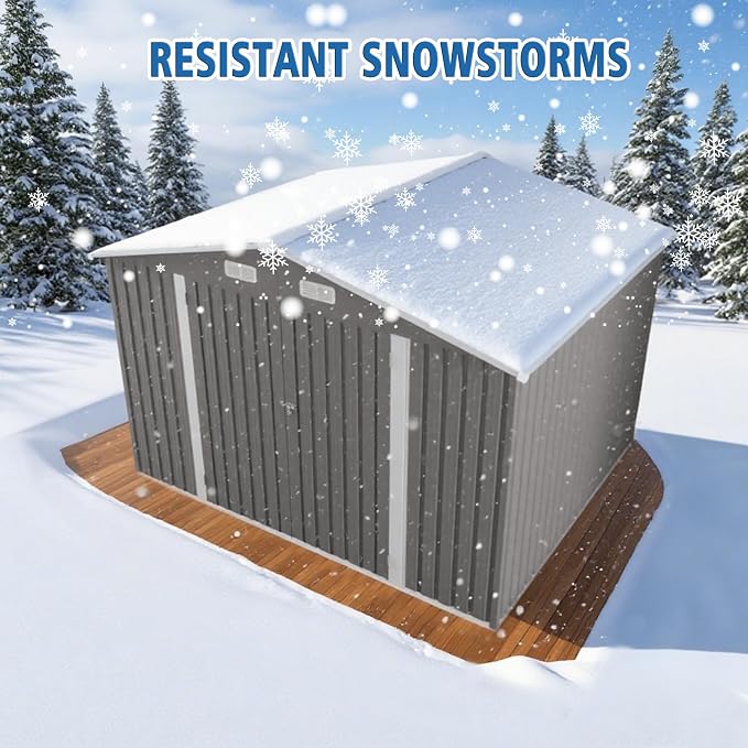 10x8 FT Outdoor Storage Shed - Image 5