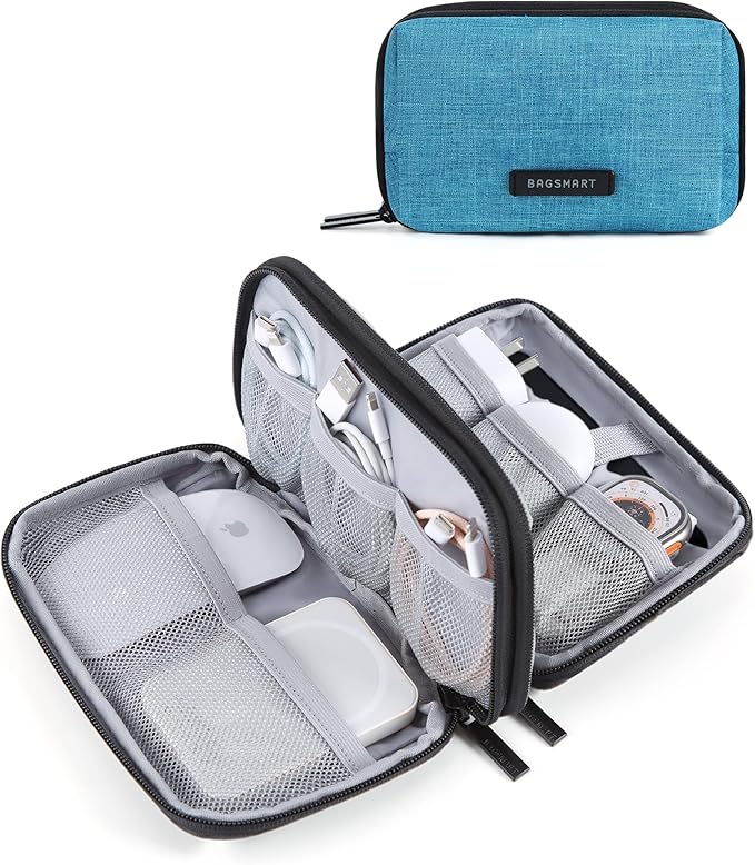 BAGSMART Electronics Organizer Travel Case, Cable Charger Cord Tech Organizer by BAGSMART