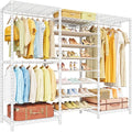 E16 Heavy Duty Clothing Rack（With 7-Tier Adjustable Shoe Rack） Freestanding by UlifHome