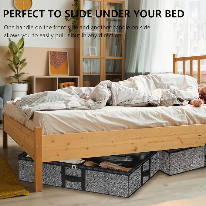 homyfort Under the Bed Shoe Organizer Fits 12 Pairs and 4 Pairs Boots, Sturdy & - Image 8